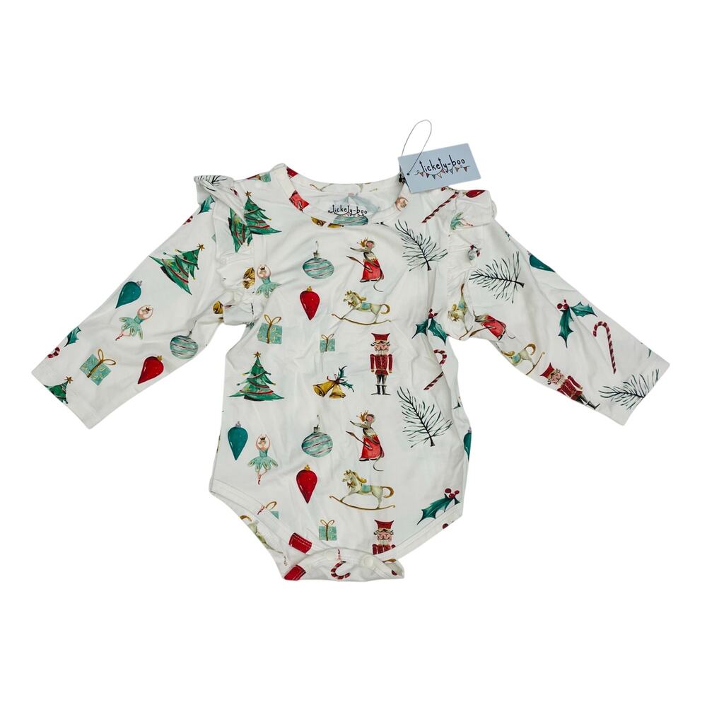 NWT Tickety-Boo 9/12M Nutcracker Frill Onesie